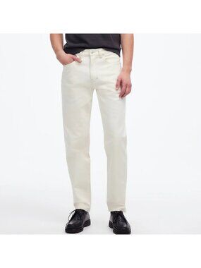 Madewell Relaxed Taper Jean Mens 32x30 (28" Inseam) Vintage Canvas Ivory Stretch